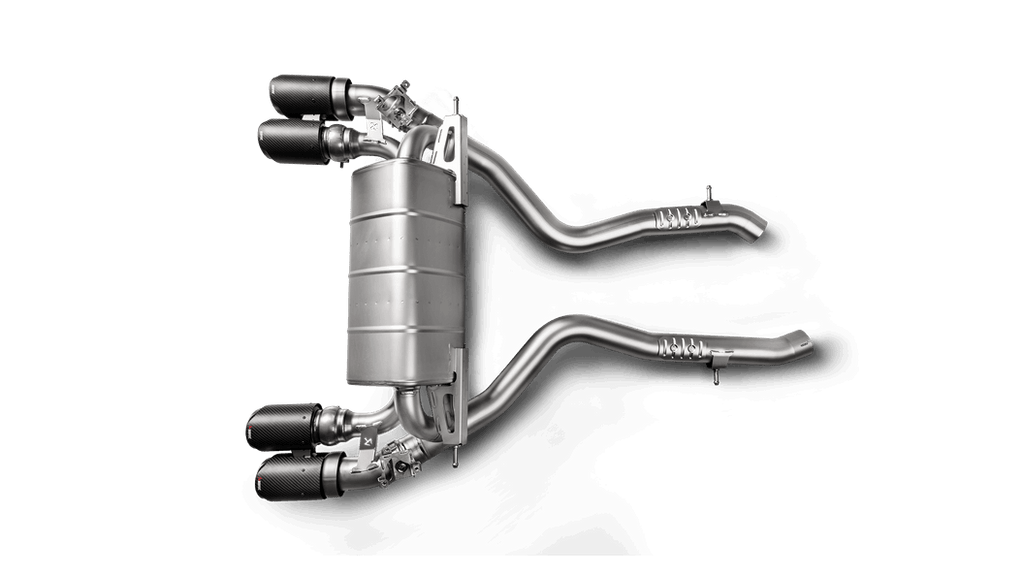 Akrapovic Slip-On Line (Titanium) w/Carbon Fiber Tips for 2018-2024 BMW M2 Competition/M2 CS