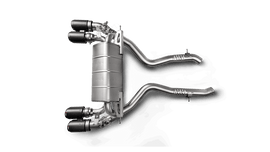 Akrapovic Slip-On Line (Titanium) w/Carbon Fiber Tips for 2018-2024 BMW M2 Competition/M2 CS