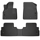 Husky Liners 2020-2022 Hyundai Palisade Weatherbeater Black Front & 2nd Seat Floor Liners