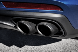 Akrapovic Evolution Line Cat Back (Titanium) with Tail Pipe Set (Carbon) for 2017-20 Porsche Panamera Turbo