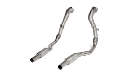 Akrapovic DownPipe (SS) w/Link Pipe Set (Does Not Fit w/L-AU/SS/6) for 2020 Audi RS6 Avant (C8)