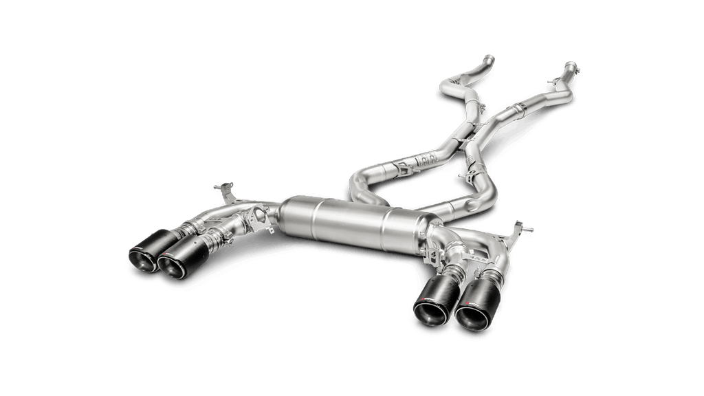 Akrapovic 15-17 BMW X5M (F85) Evolution Line Cat Back (Titanium) w/ Carbon Tips