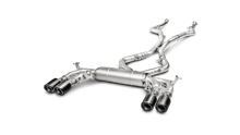 Carica l&#39;immagine nel visualizzatore di Gallery, Akrapovic 15-17 BMW X5M (F85) Evolution Line Cat Back (Titanium) w/ Carbon Tips