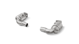 Akrapovic Link Pipe Set w/ Cat (SS) for 2016-19 Porsche 911 Turbo/Turbo S (991.2)