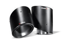 Carica l&#39;immagine nel visualizzatore di Gallery, Akrapovic Slip-On Line Carbon Tips for 2009-20 Nissan 370Z