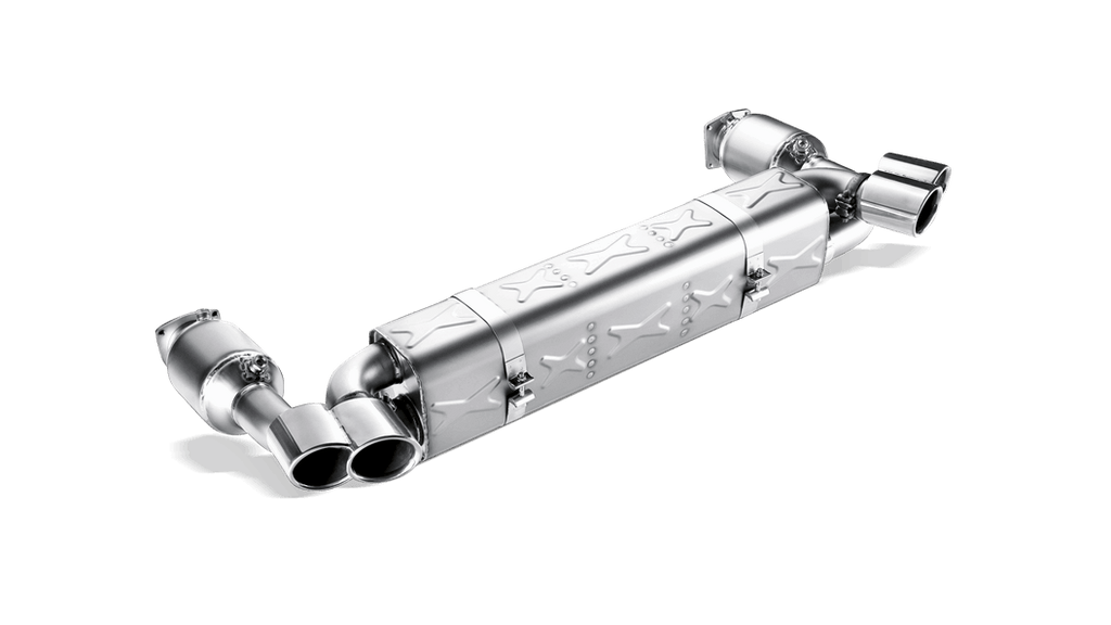 Akrapovic Slip-On Line (Titanium) w/ Titanium Tips for 2006-09 Porsche 911 Turbo