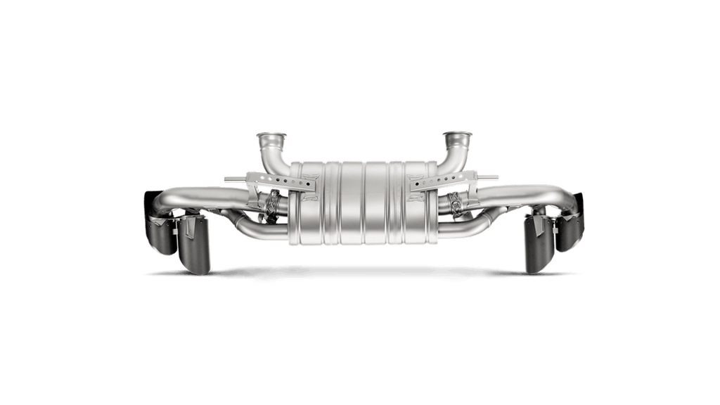 Akrapovic Slip-On Line (Titanium) Carbon Tips for 2014-18 Lamborghini Huracan LP 580-2/610-4 Coupe/Spyder