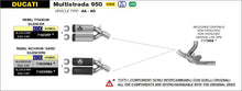 Load image into Gallery viewer, Arrow Racing Exhaust Silencers for 2019+ Ducati Multistrada 950