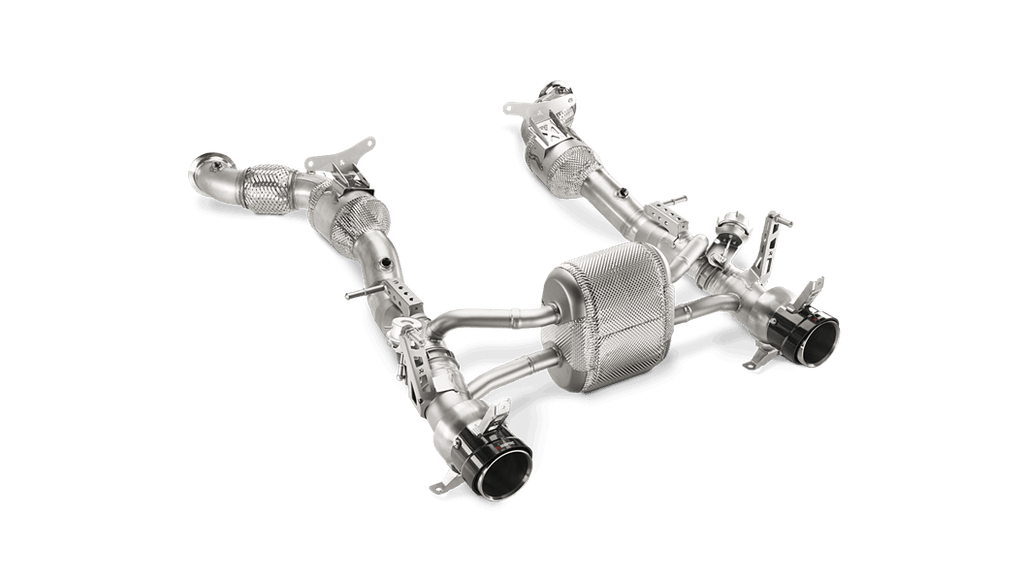 Akrapovic Link Pipe Set w/ Cat (SS) for 2016-19 Ferrari 488 GTB/488 Spider