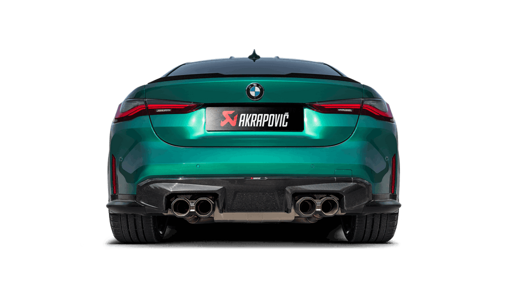 Akrapovic Slip-On (Titanium) with Carbon Tips for 2021+ BMW M3/M4 (G80/G82)