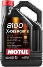 Load image into Gallery viewer, Motul 8100 5W40 X-CESS Synthetic Engine Oil - Gen 2 image 2