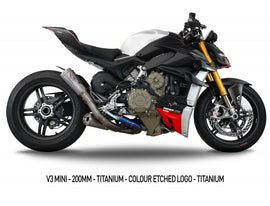 Austin Racing RS2 De-Cat Exhaust System for Ducati Panigale, Streetfighter V4