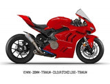 Austin Racing RS2 De-Cat Exhaust System for Ducati Panigale, Streetfighter V4