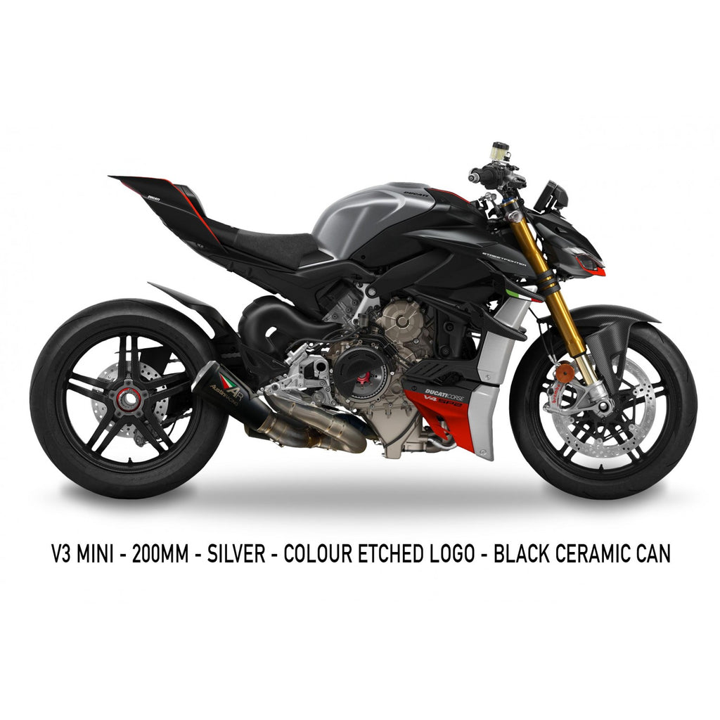 Austin Racing GP3 De-Cat Exhaust System for Ducati Panigale & Streetfighter V4