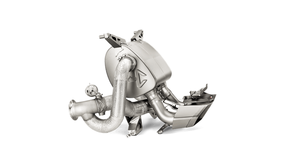 Akrapovic Slip-On Line (Titanium-Inconel) Carbon Titanium Tips for 2011-17 Lamborghini Aventador