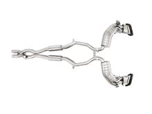 Carica l&#39;immagine nel visualizzatore di Gallery, Akrapovic Evolution Line Titanium CB w/Carbon Tips/Link Pipe/Sound Kit for 2015-17 AMG S63 Coupe (C127)