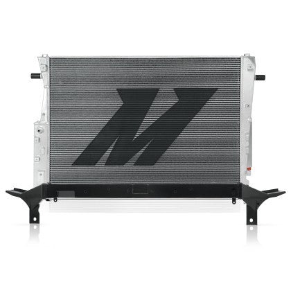 Mishimoto Radiator and Upper Support Bar for 2008-10 Ford F-250/ F-350/ F-450/ F-550 6.4L Powerstroke(Essential Protection Bundle) - Black