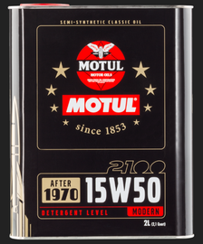 Motul 15W50 Classic 2100 Oil - 2L image 1