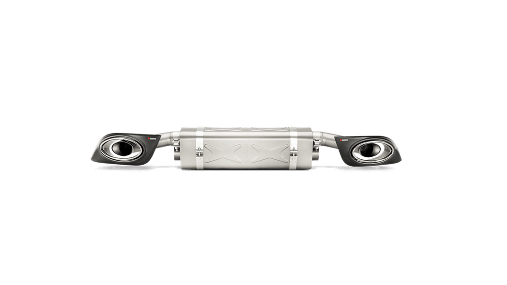 Akrapovic 14-15 Porsche 911 Turbo/Turbo S (991) Slip-On Line (Titanium) w/ Carbon Titanium Tips