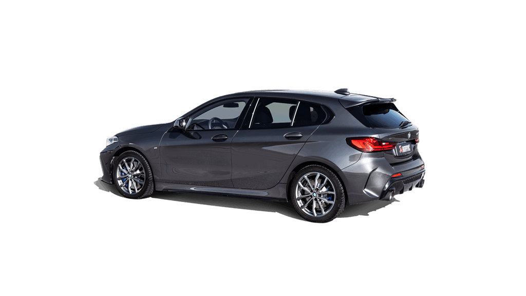 Akrapovic Slip-On Line (Titanium) Carbon Tips for 2020-2024 BMW M135i / 2020 X2 M35i / Mini Clubman All4