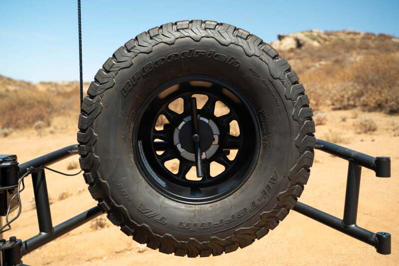 DV8 Offroad Body Mounted Tire Carrier for 2007-18 Jeep Wrangler JK