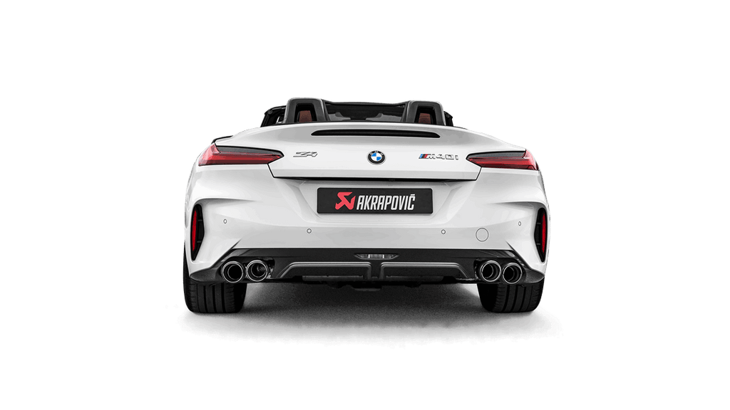 Akrapovic Slip-On Line (Titanium) w/Carbon Fiber Tips for 2019-2024 BMW Z4 M40i