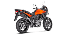 Charger l&#39;image dans la galerie, Akrapovic Slip-On Exhaust for 2004-2016 Suzuki V-Strom 650
