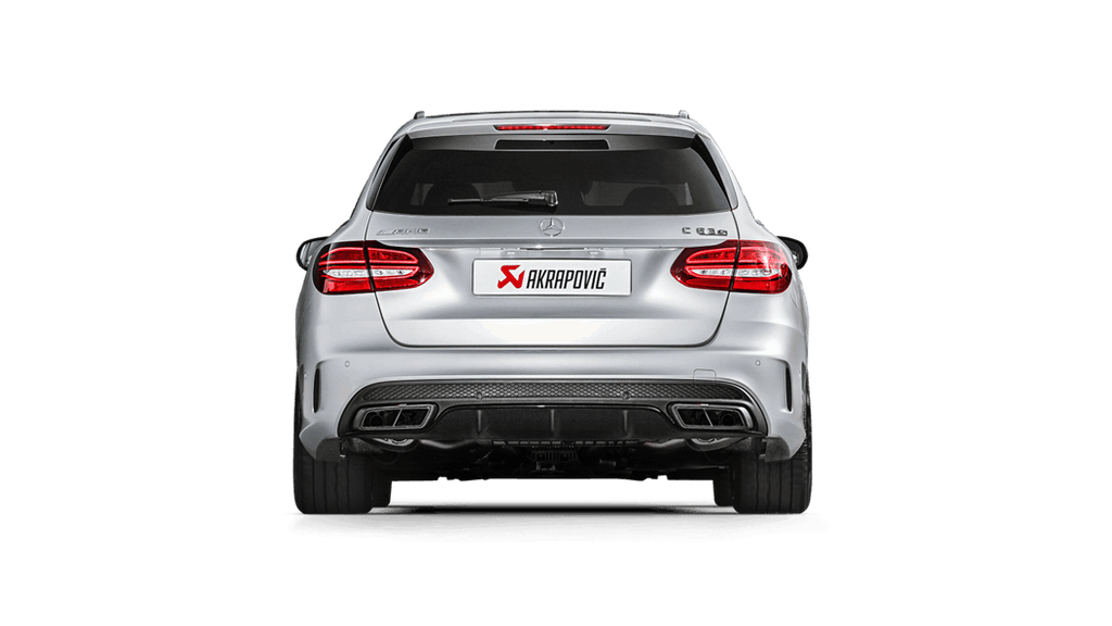 Akrapovic Evolution Line Cat Back (Titanium) w/ Carbon Tips (Req. Link Pipe) for 2015-17 AMG C63 Sedan/Estate