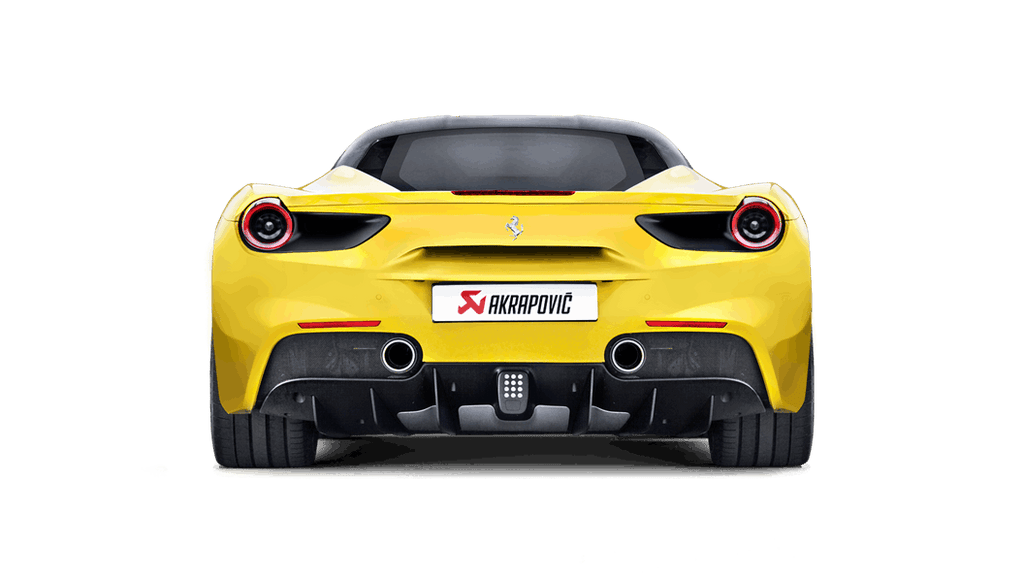 Akrapovic Slip-On Line (Titanium)  Carbon Tips for 2016-20 Ferrari 488 GTB/488 Spider