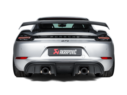 Akrapovic Slip-On Line with Titanium Tips for 2020-2024 Porsche Cayman GT4
