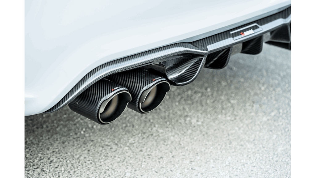Akrapovic Slip-On Line (Titanium) w/Carbon Fiber Tips for 2018-2024 BMW M2 Competition/M2 CS