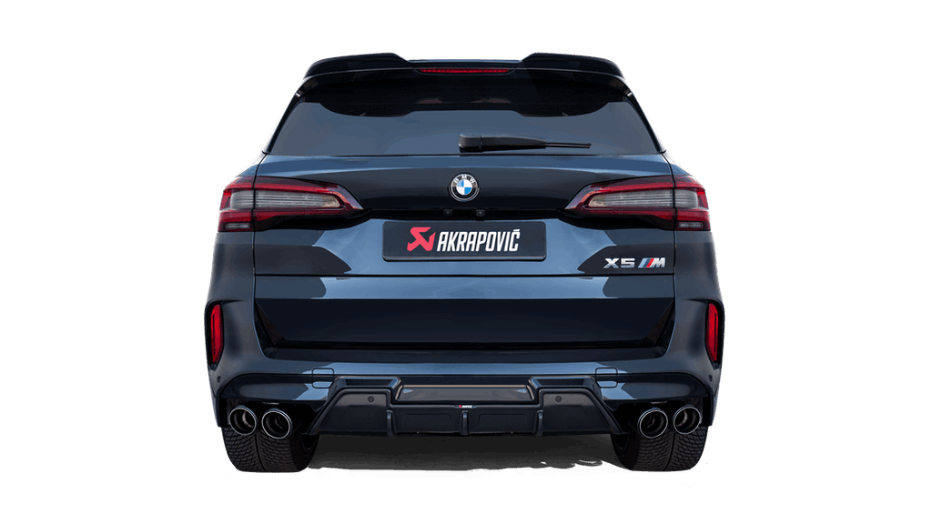 Akrapovic Slip-On Line (Titanium) with Carbon Fiber Titanium Tips for 2020-2024 BMW X5M, X6M