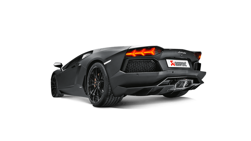 Akrapovic Slip-On Line (Titanium-Inconel) Carbon Titanium Tips for 2011-17 Lamborghini Aventador