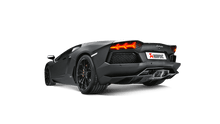 Carica l&#39;immagine nel visualizzatore di Gallery, Akrapovic Slip-On Line (Titanium-Inconel) Carbon Titanium Tips for 2011-17 Lamborghini Aventador