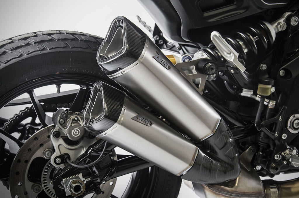 Zard Exhaust Headers, Mid Pipe, Slip On Exhaust System for 2019+ Indian FTR1200, 1200S