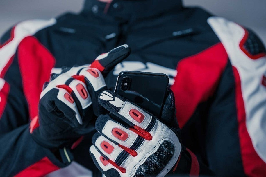 Spidi G-CARBON Motorcycle Riding Leather Gloves