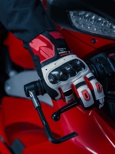 Spidi G-CARBON Motorcycle Riding Leather Gloves