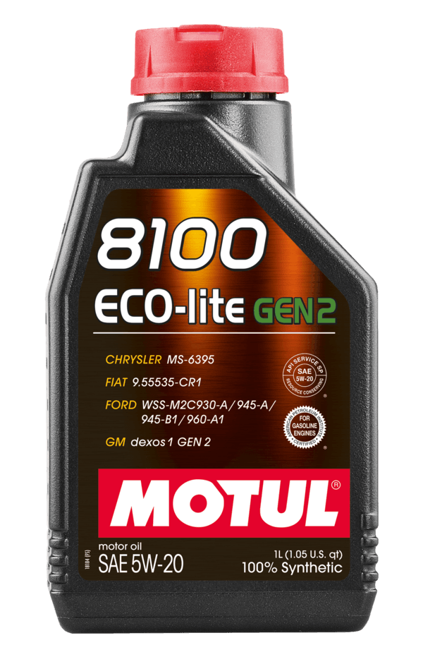 Motul 8100 ECO-LITE Gen 2 Synthetic Engine Oil 5W20 image 1
