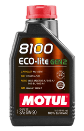Motul 8100 ECO-LITE Gen 2 Synthetic Engine Oil 5W20 image 1