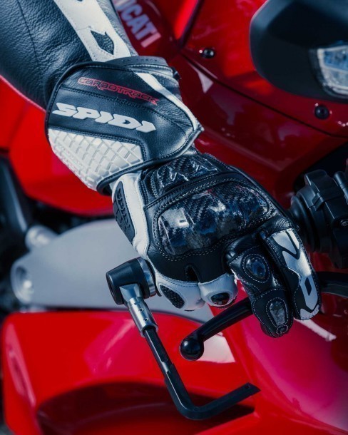 Spidi CARBO TRACK EVO Motorcycle Riding Leather Gloves img 16
