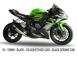 Austin Racing V3 De-Cat Race Exhaust System for 2009+ Kawasaki Ninja ZX-6R, ZX636