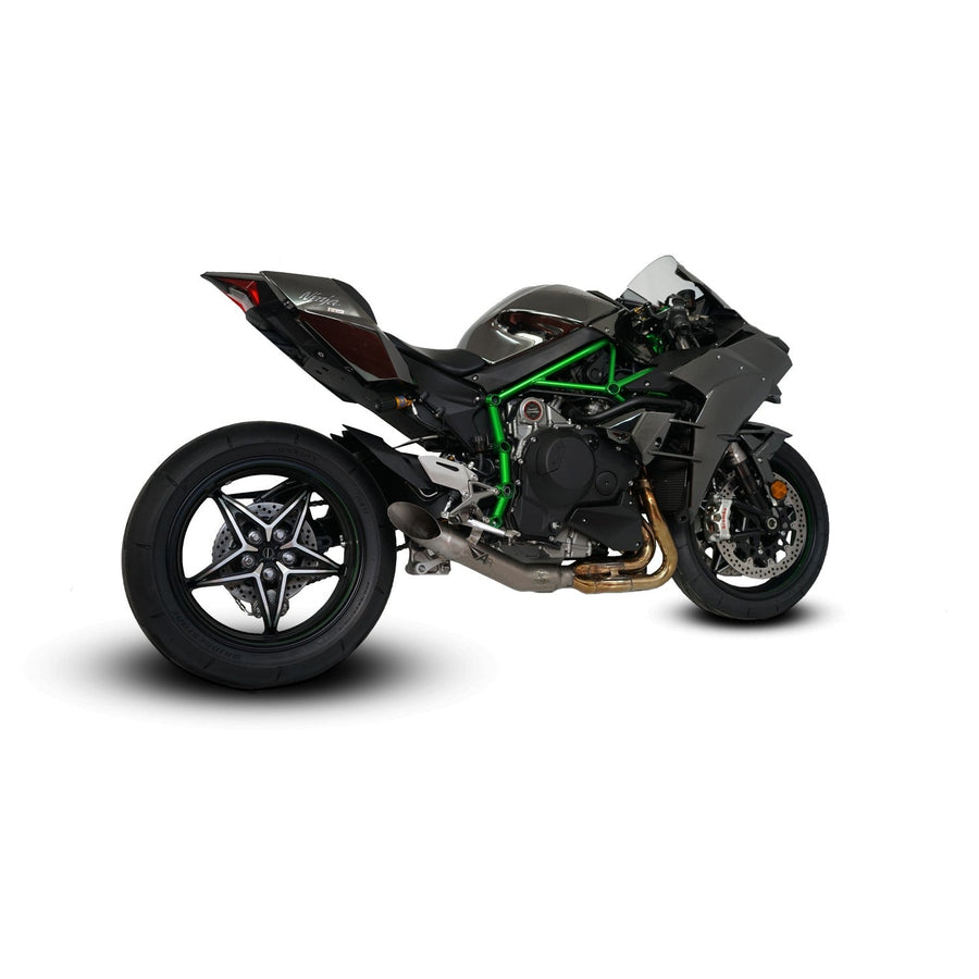 Austin Racing Slashcut Race Slip On System for 2015+ Kawasaki Ninja H2, H2 Carbon, H2R