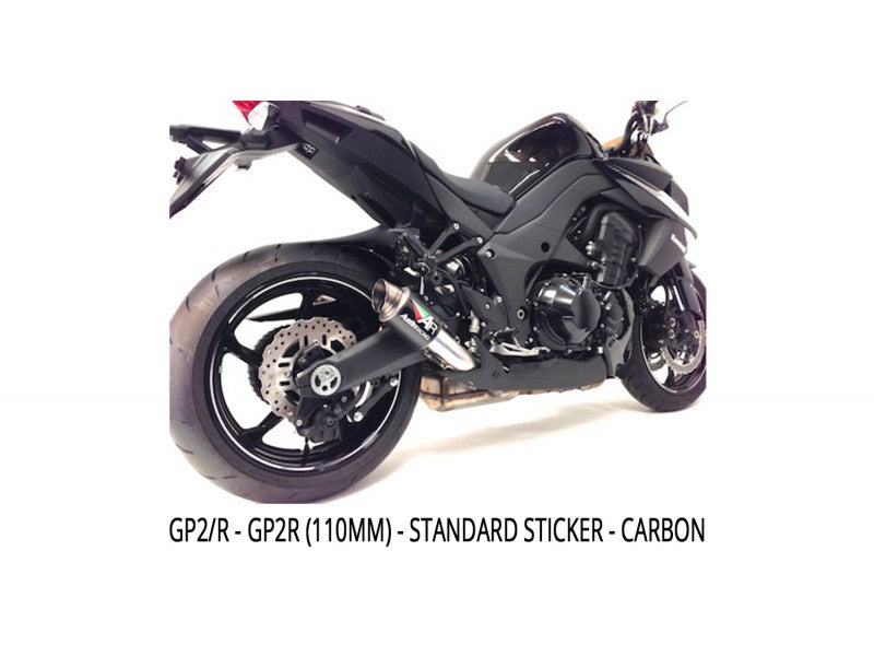 Austin Racing GP2R Slip On Race Exhaust System for 2014+ Kawasaki Z1000