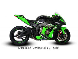 Austin Racing GP3 Low Mount De-Cat Exhaust with GP1R Muffler for 2010-19 Kawasaki Ninja ZX-10R