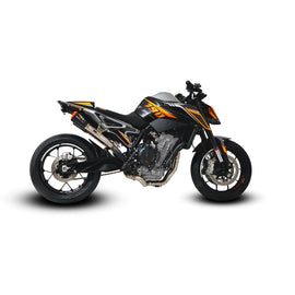 Austin Racing RS22 Underseat De-cat Race Exhaust for 2020+ KTM Duke 790, 890