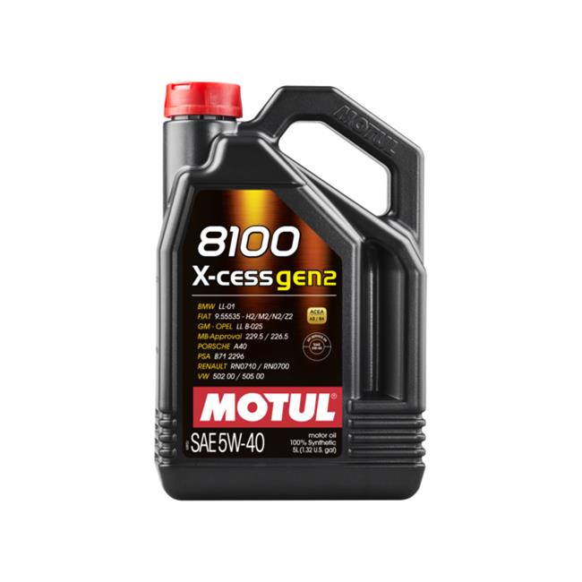 Motul 8100 5W40 X-CESS Synthetic Engine Oil - Gen 2 image 3