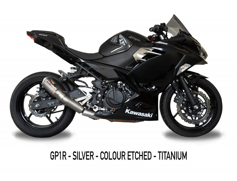 Austin Racing GP1R Slip On Race Exhaust System for 2017+ Kawasaki Ninja 400, Z400