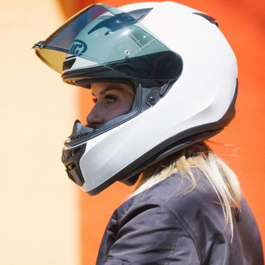 HJC i10 Solid White Full Motorcycle Helmet img3