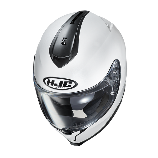 HJC C70 Solid White Full Face Motorcycle Helmet img1