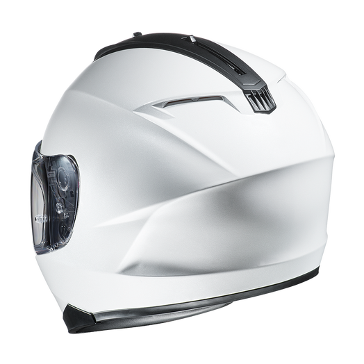 HJC C70 Solid White Full Face Motorcycle Helmet img2